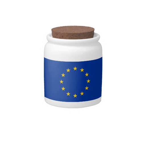 European Union Flag Candy Jar