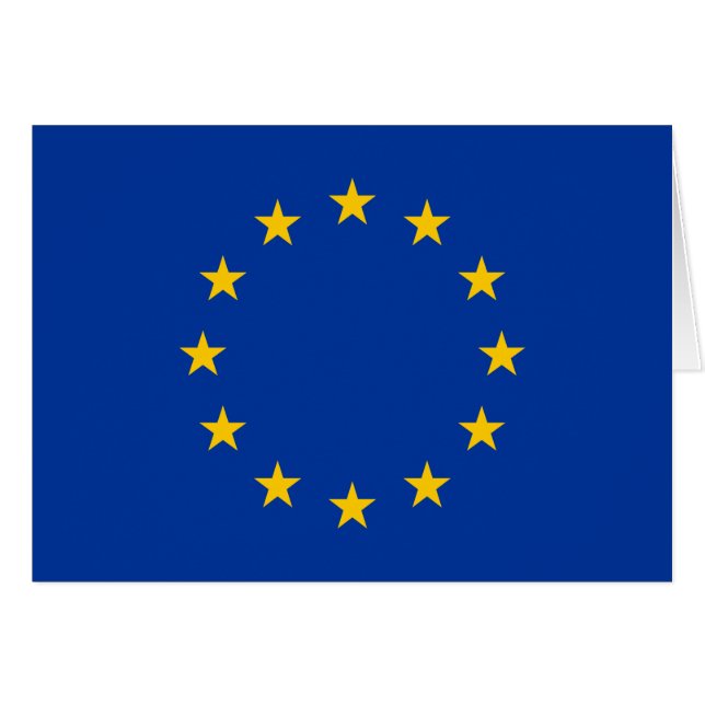 European Union Flag Cards (Front Horizontal)