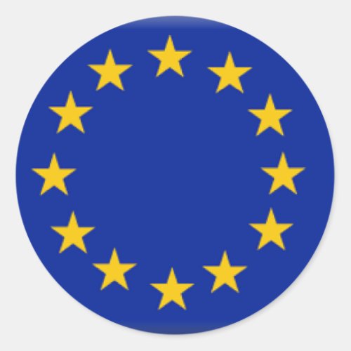 European Union Flag Classic Round Sticker