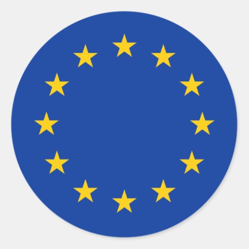 European Union Flag Classic Round Sticker