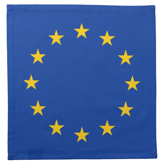European Union Flag Cloth Napkin (Front)