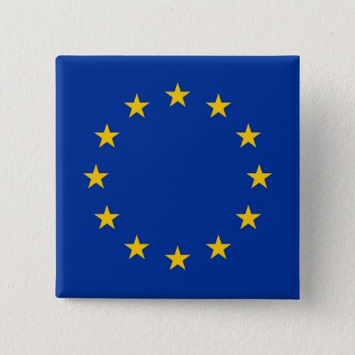 European Union Flag EU Europe Button