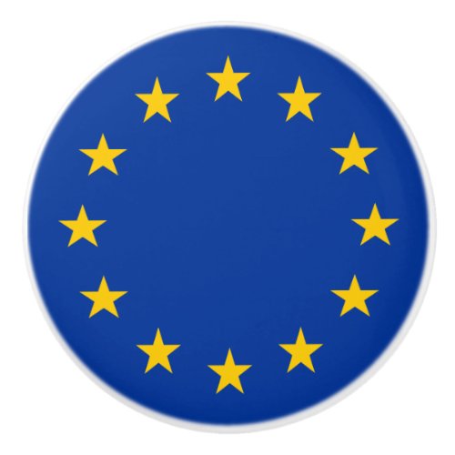 European Union Flag EU Europe Ceramic Knob