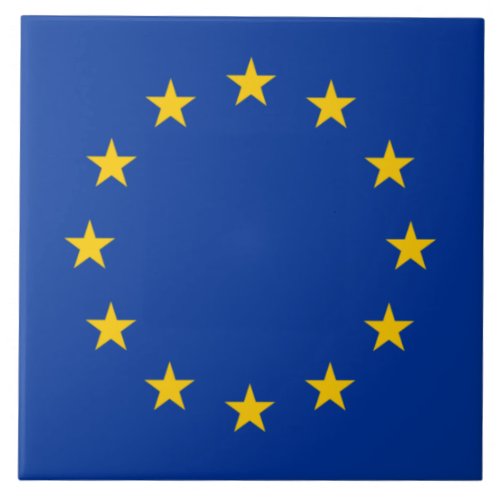 European Union Flag EU Europe Ceramic Tile