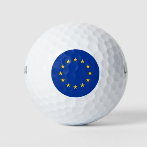 European Union Flag EU Europe Golf Balls