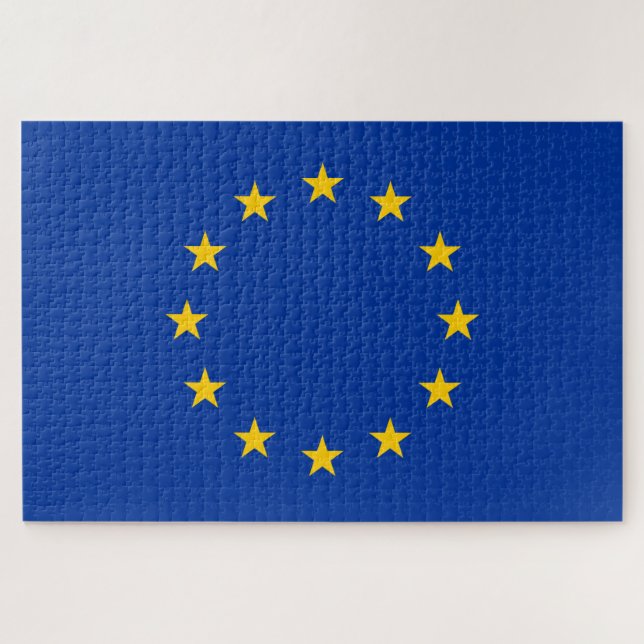 European Union Flag (EU) (Europe) Jigsaw Puzzle (Horizontal)