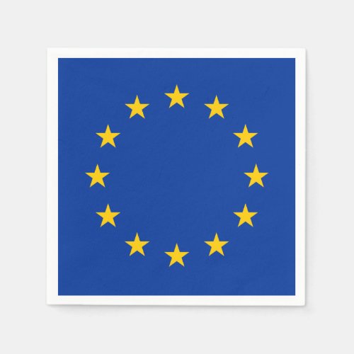 European Union Flag EU Europe Napkins