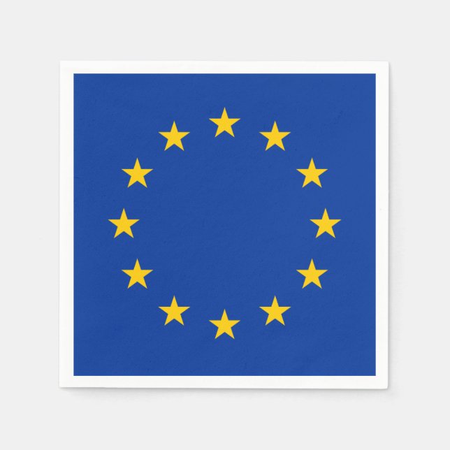 European Union Flag (EU) (Europe) Napkins (Front)
