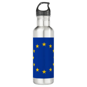 European Union Flag (EU) (Europe) Stainless Steel Water Bottle