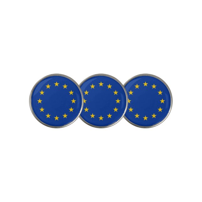 European Union flag Golf Ball Marker (3 Up)