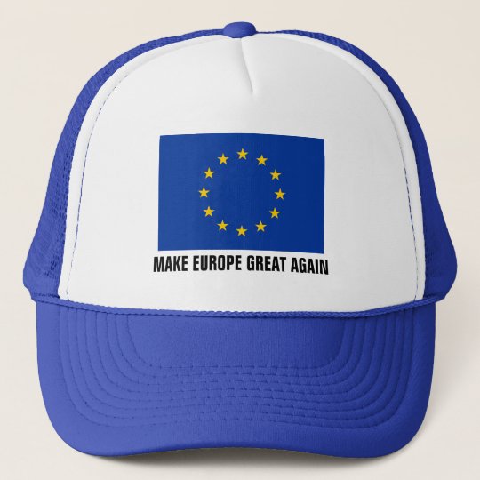 European Union flag hat MAKE EUROPE GREAT AGAIN