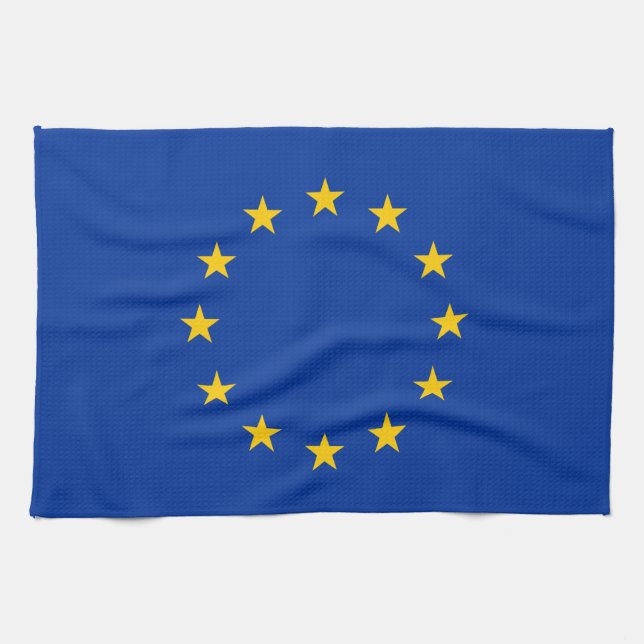 European Union Flag Kitchen Towel (Horizontal)