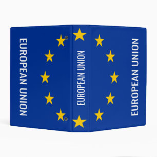 European Union flag of Europe mini office binder