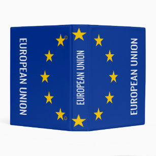 European Union flag of Europe mini office binder