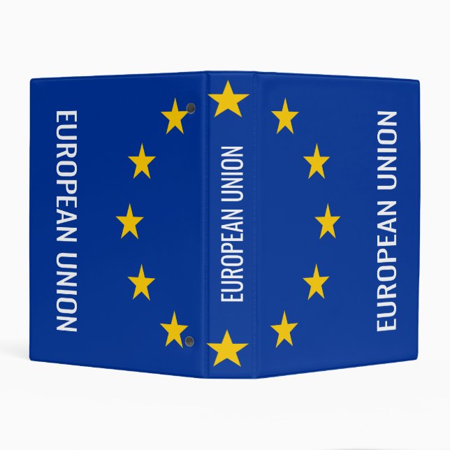 European Union flag of Europe mini office binder (Background)