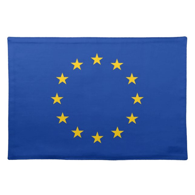 European Union Flag on MoJo Placemat (Front)
