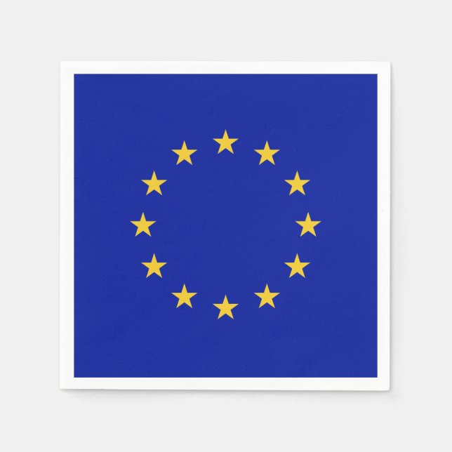 European Union Flag Paper Napkins (Front)