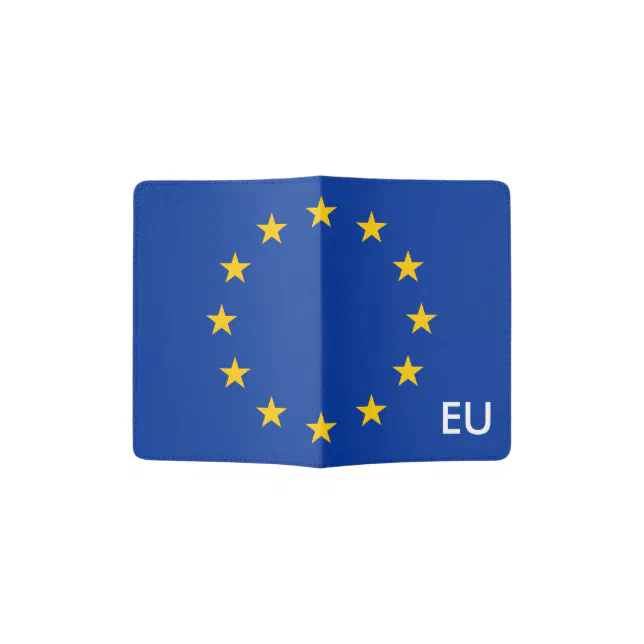 European Union flag passport holder | EU cover | Zazzle