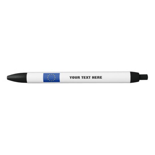 European Union flag pen with custom promo text