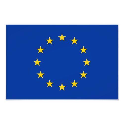 European Union Flag Photo Print