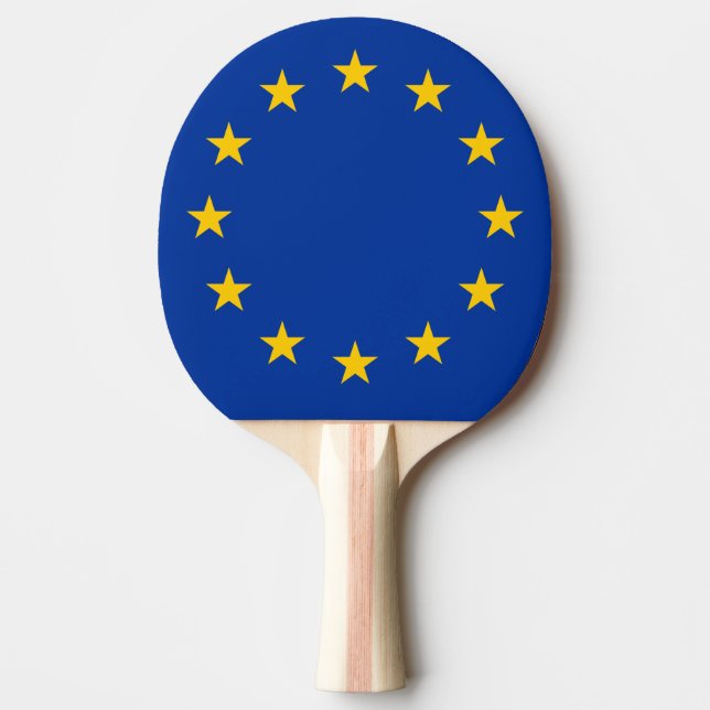 European Union flag ping pong paddle | EU stars (Front)