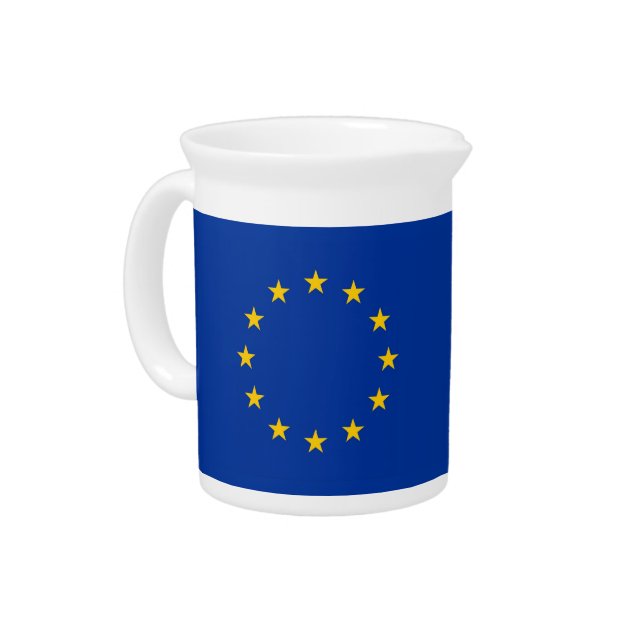 European Union Flag Pitcher (Left)