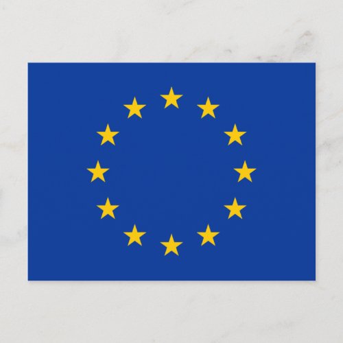 European Union Flag Postcard