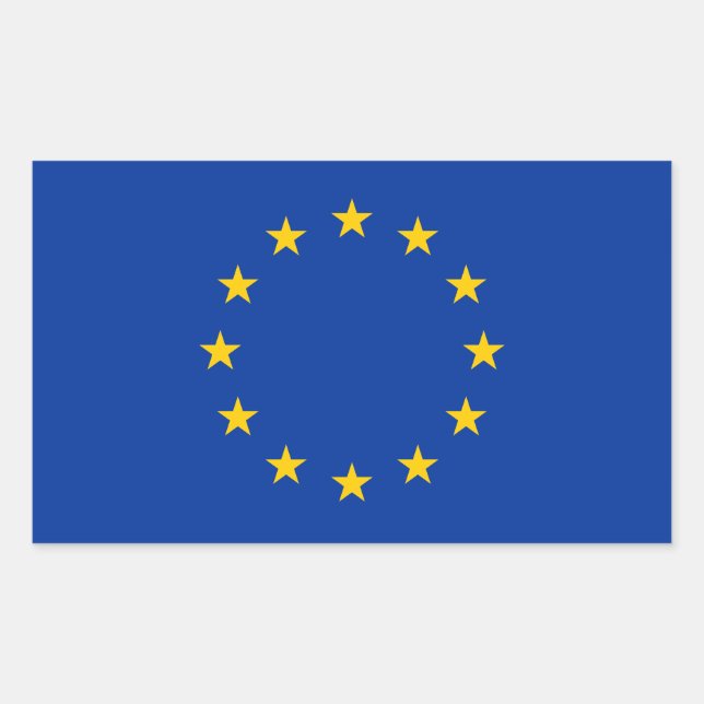 European Union flag Rectangular Sticker (Front)