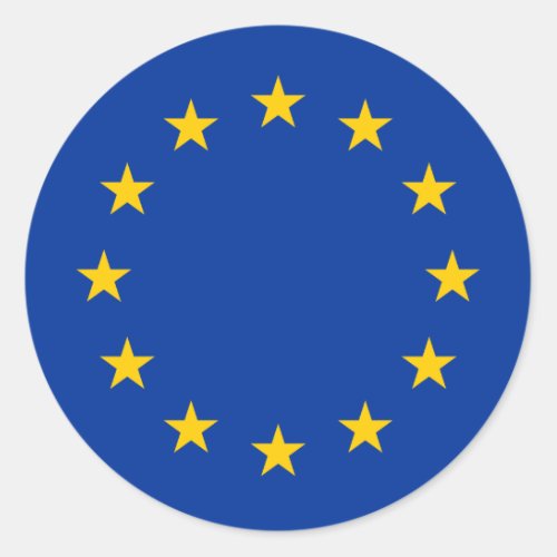 European Union flag round stickers  Eu Europe