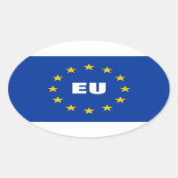 European Union flag stickers | Customizable EU
