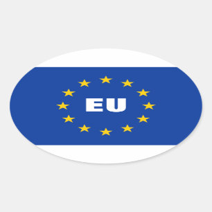 European Union flag stickers   Customizable EU