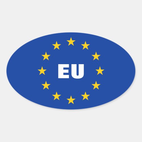 European Union flag stickers  Customizable EU