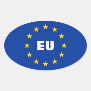 European Union flag stickers Customizable EU