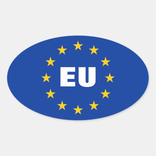 European Union flag stickers  Customizable EU