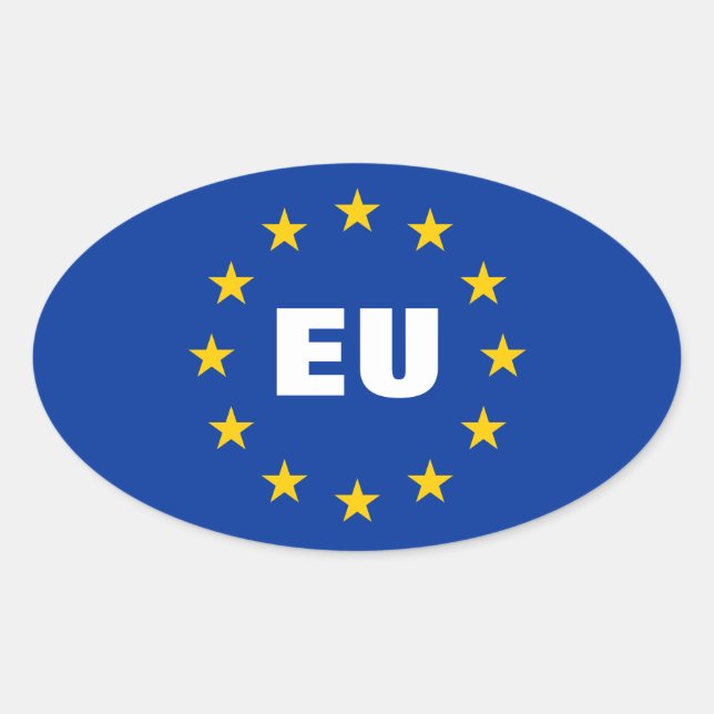 European Union flag stickers | Customizable EU (Front)