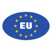 European Union flag stickers | Customizable EU
