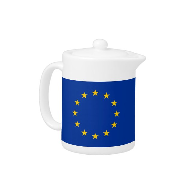 European Union Flag Teapot (Left)
