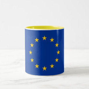 European Union Flag Two-Tone Coffee Mug