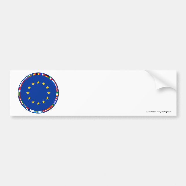 European Union Flags  Bumper Sticker (Front)