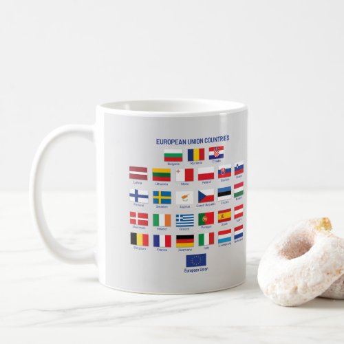European Union Flags EU Countries  Coffee Mug