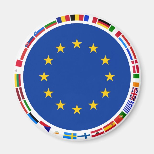 European Union Flags Magnet (Front)
