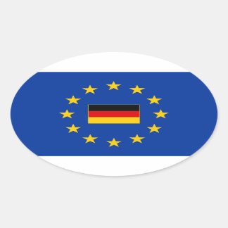 European Union Germany Oval Sticker