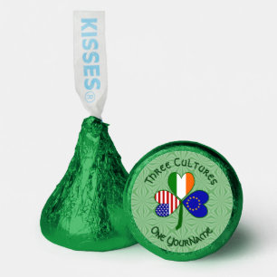 European Union Irish USA Shamrock Flag Personalize Hershey®'s Kisses®