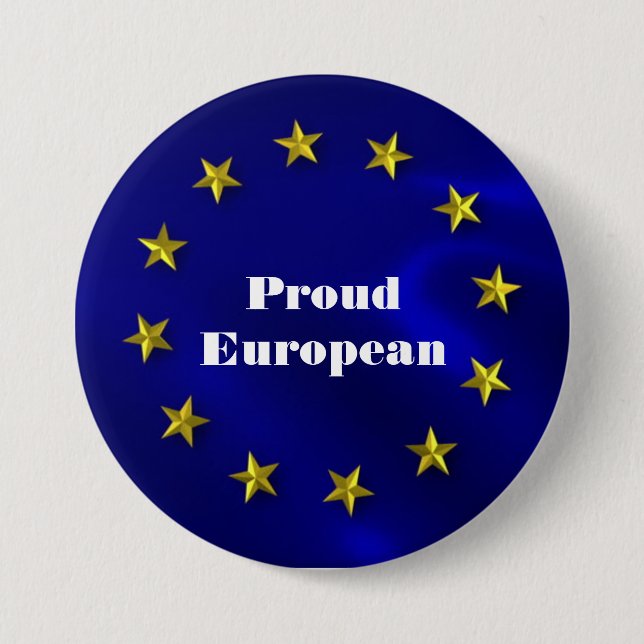 European Union Pride Badge Pinback Button (Front)