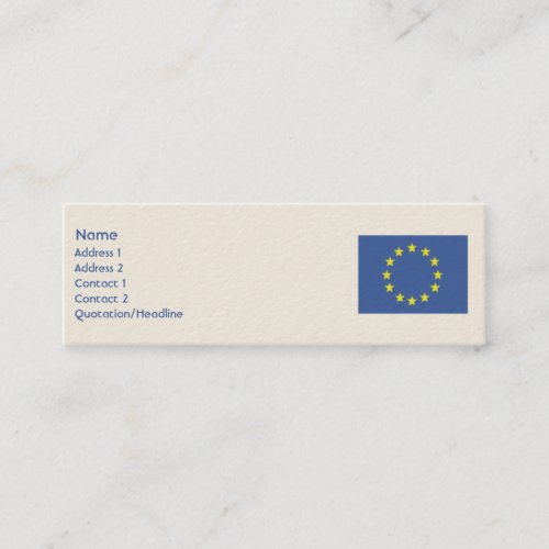 European Union - Skinny Business Card