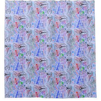 European Vacation Shower Curtain