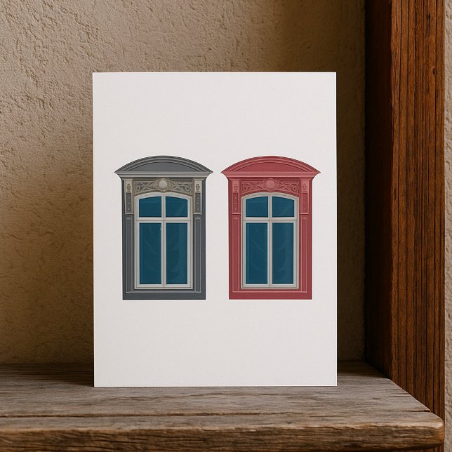 European Window Ornate Architectural Art Invitation (Creator Uploaded)