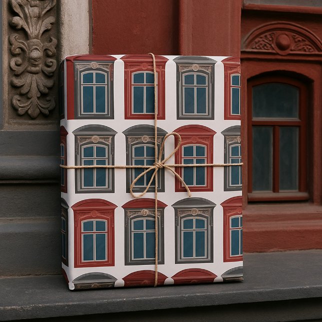 European Window Ornate Architectural Art Wrapping Paper (Creator Uploaded)
