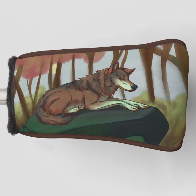 European Wolf Golf Head Cover (Front)