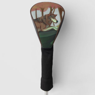European Wolf Golf Head Cover